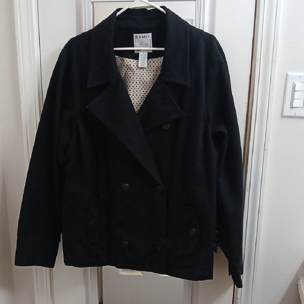Old Navy Classic Black Pea Coat Size Xxl